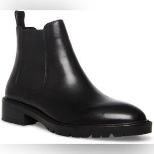 Steve Madden Women's Leopold Chelsea Boots Black Leather
Size 8.5